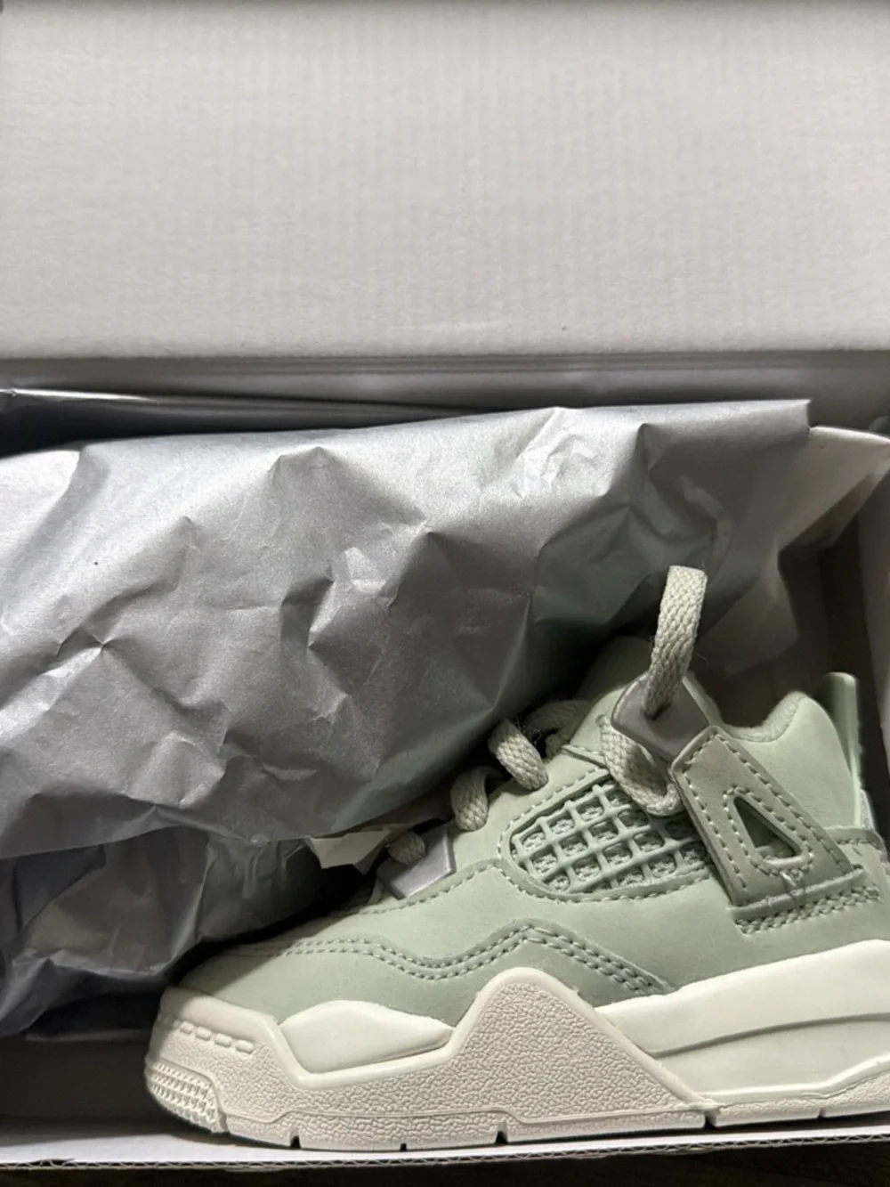 Air Jordan 4 Retro ‘Seafoam Sail’ (Toddler/TD) 5c
